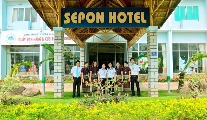 Sepon Hotel Lao Bao Bagian luar foto